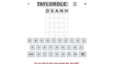 Taylordle game Taylor Swift Wordle